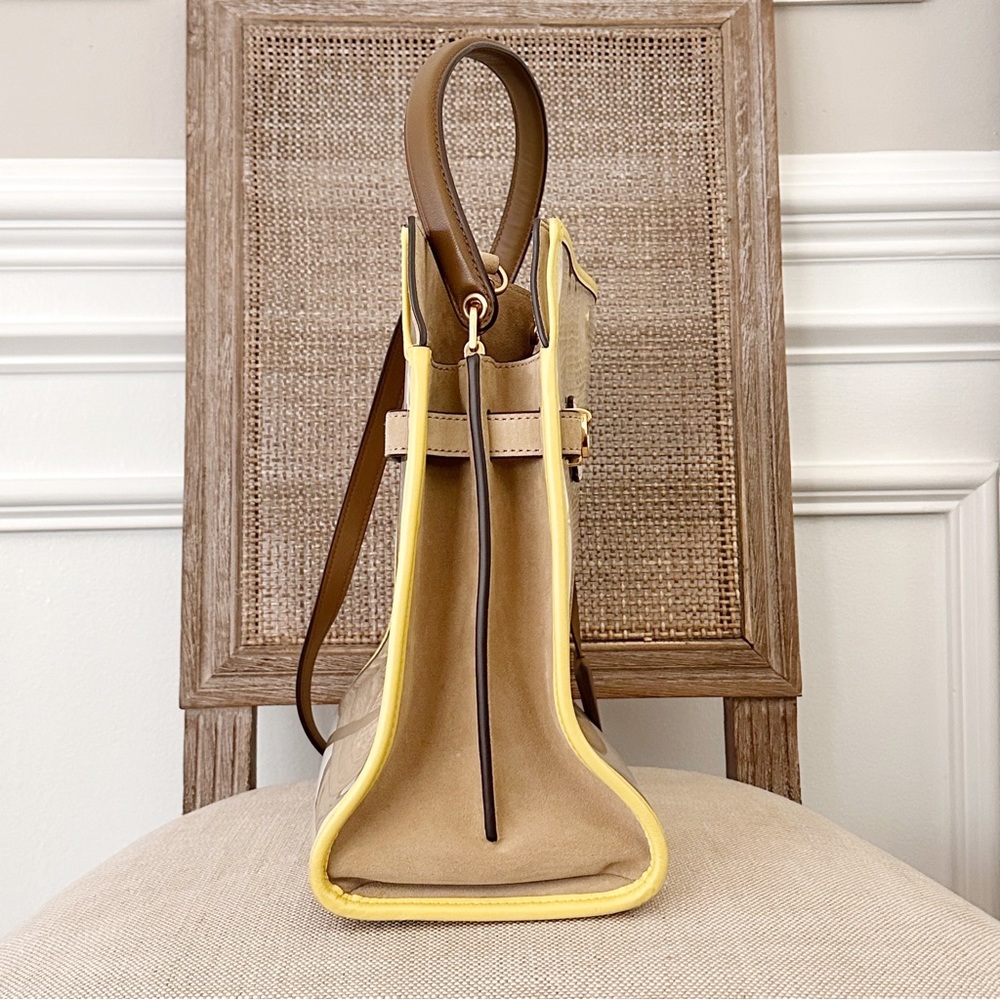 Tory Burch Lee Radziwill Raincoat Double Bag Satchel - Picture 6 of 16
